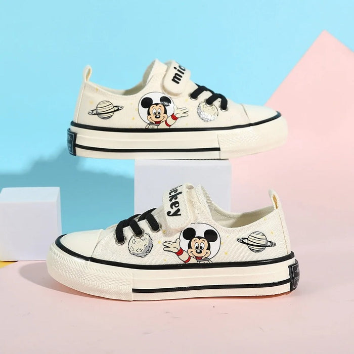 Playful Mickey Mouse Canvas Shoes