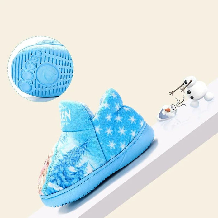 Princess Frozen Printed Platform Slippers