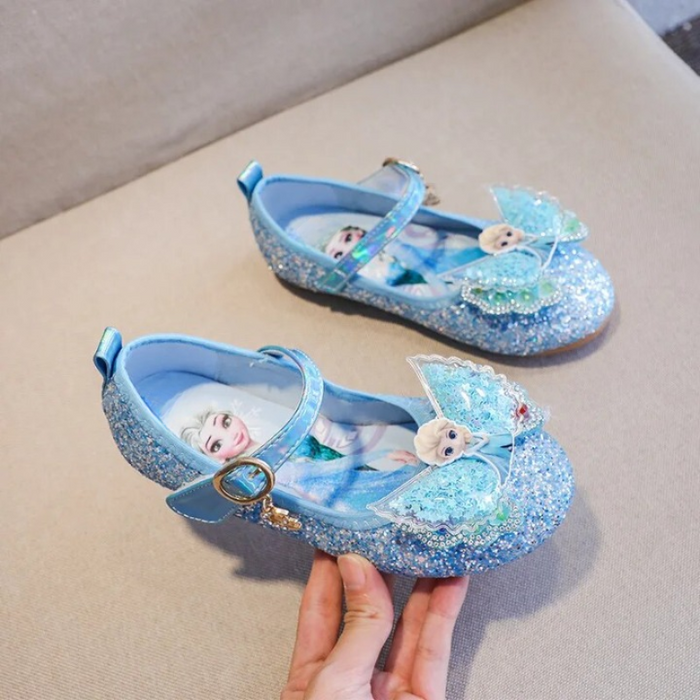Princess Elsa Shiny Bow Shoes
