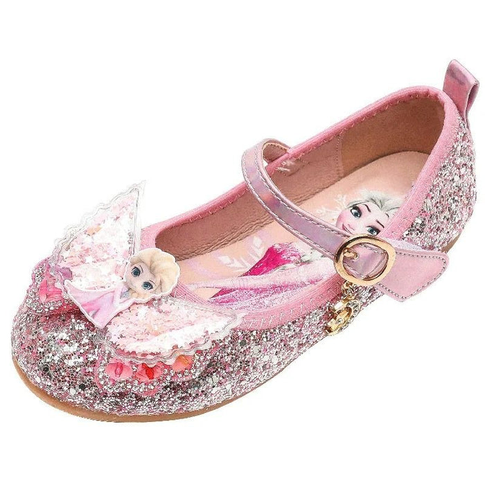 Princess Elsa Shiny Bow Shoes