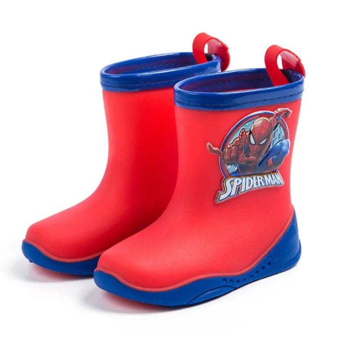 Spiderman Cartoon Print Rain Shoes