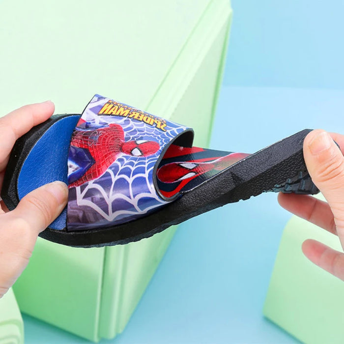 Spiderman Printed Cartoon Slippers