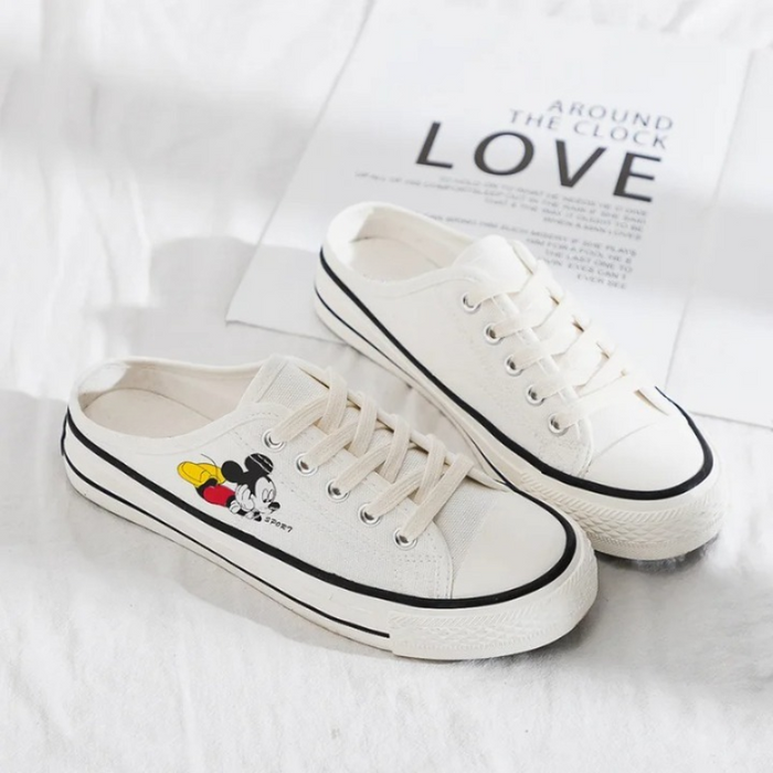 Classic Mickey Low Top Canvas Sneakers