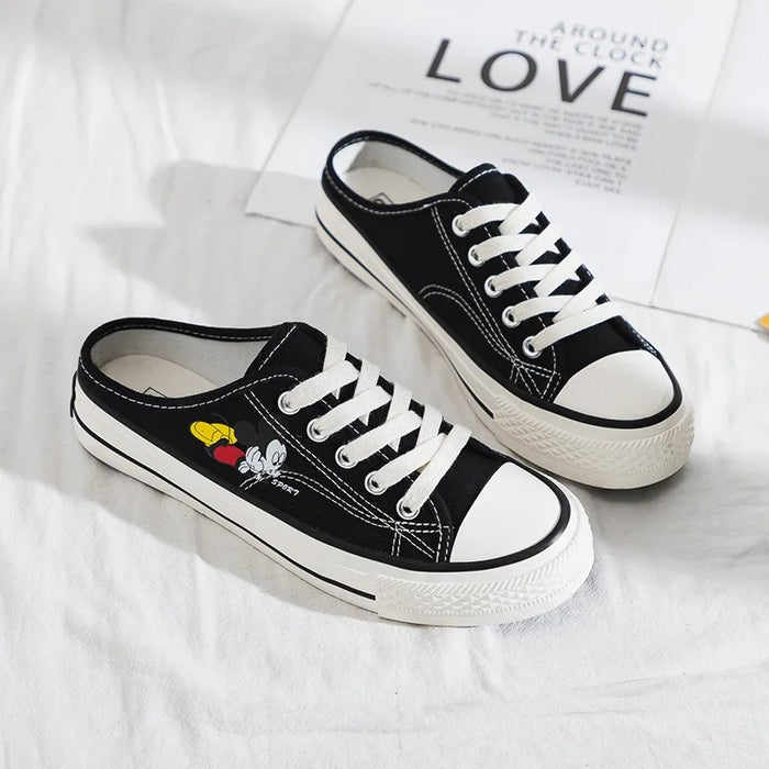 Classic Mickey Low Top Canvas Sneakers