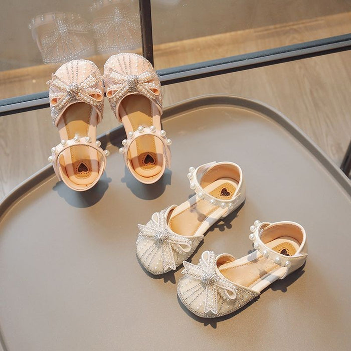 Pearl Sequin Soft Soled Kids Sandals