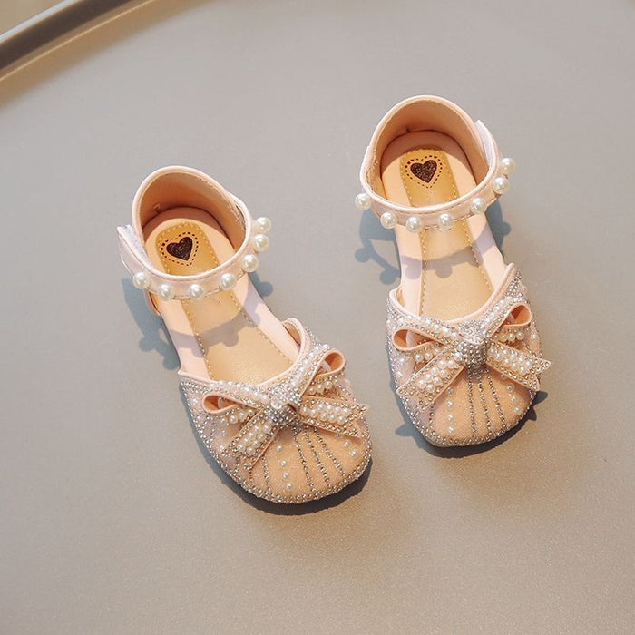 Pearl Sequin Soft Soled Kids Sandals