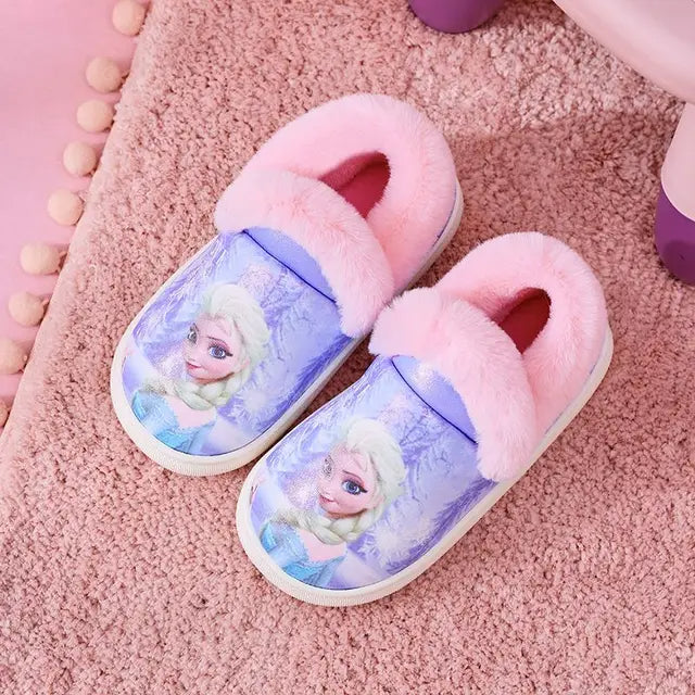 Princess Printed Warm Slippers