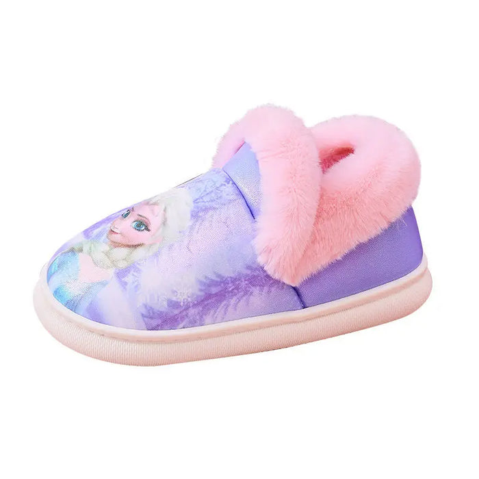 Princess Printed Warm Slippers