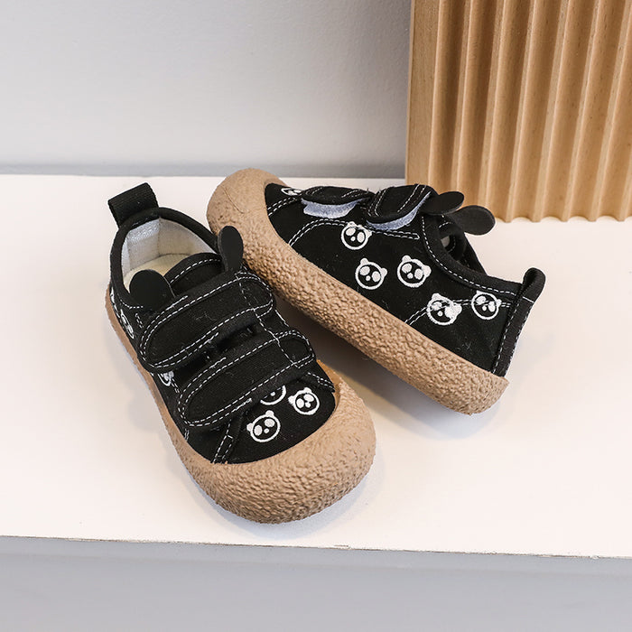 Cartoon Panda Print Children Casual Shoes