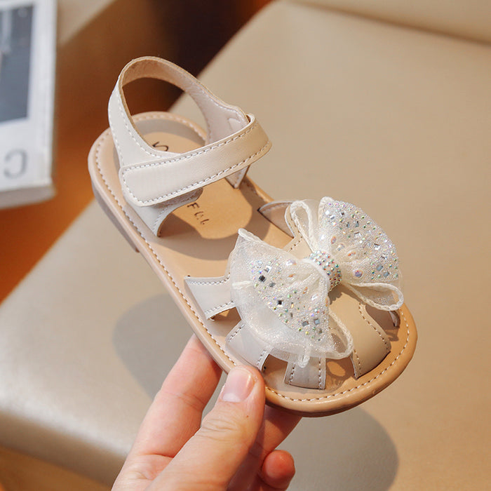 Anti Slippery Soft Soled Bowtie Princess Sandals