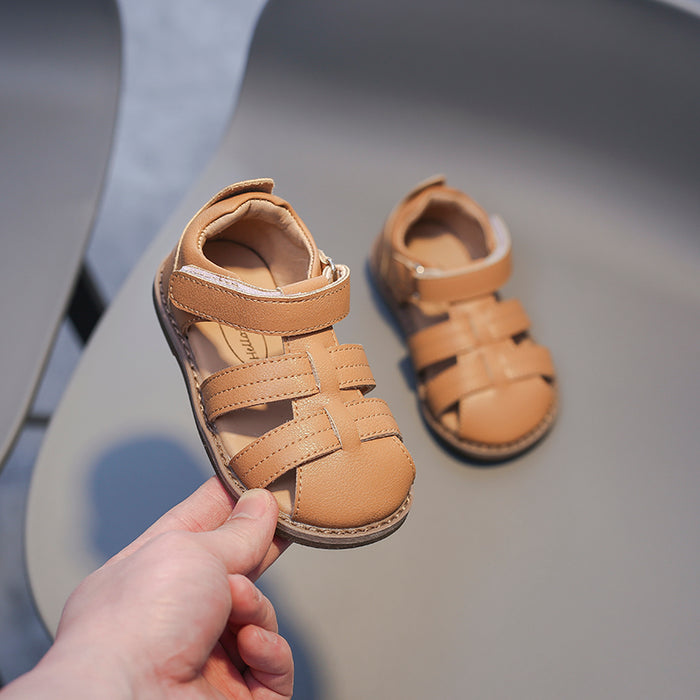 Retro Style Kids Anti Slippery Cut Out Sandals