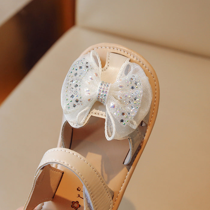 Anti Slippery Soft Soled Bowtie Princess Sandals