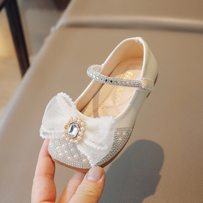 Sequin Bowtie Party Princess Shoes