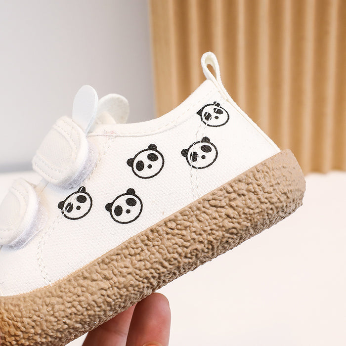 Cartoon Panda Print Children Casual Shoes