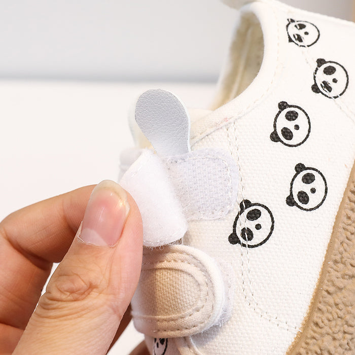 Cartoon Panda Print Children Casual Shoes