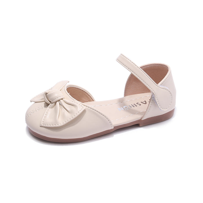 Bowtie Pattern Kids Soft Soled Sandals