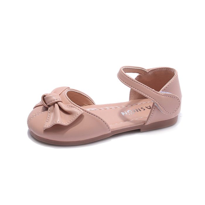 Bowtie Pattern Kids Soft Soled Sandals