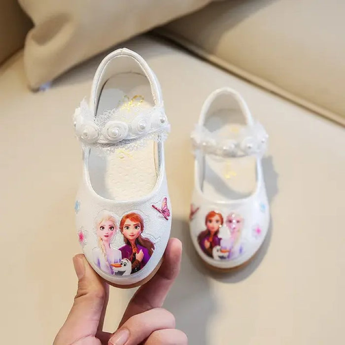 Princess Elsa Anna Pearly Latex Shoes