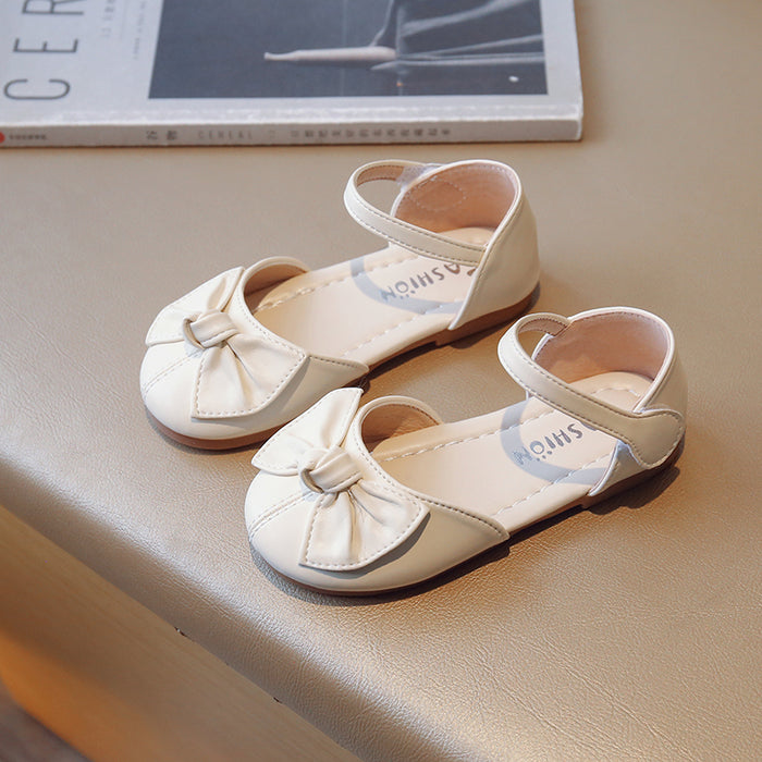 Bowtie Pattern Kids Soft Soled Sandals