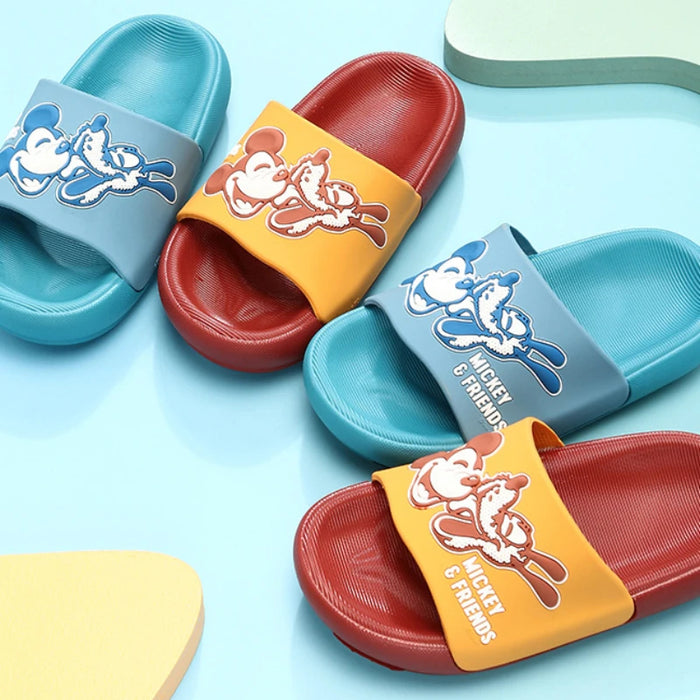 Mickey And Goofy Flat Slippers