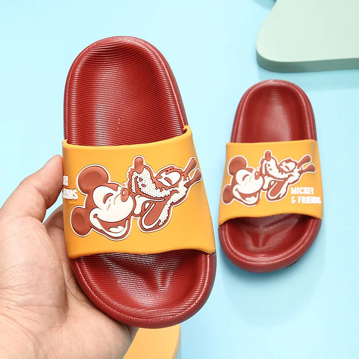 Mickey And Goofy Flat Slippers