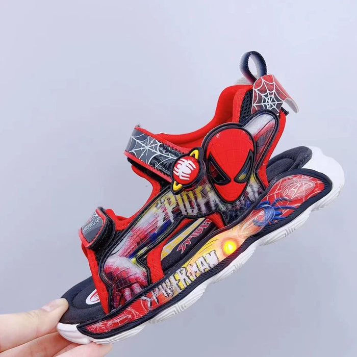 Ultra Light Sole Spiderman Led Running Sandals