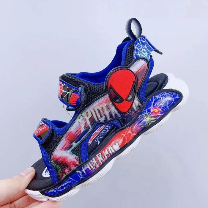 Ultra Light Sole Spiderman Led Running Sandals