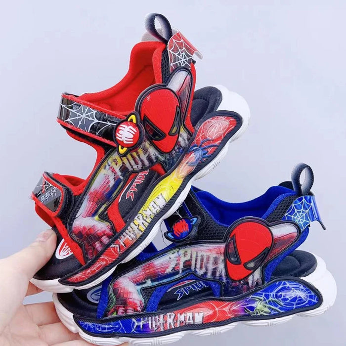 Ultra Light Sole Spiderman Led Running Sandals