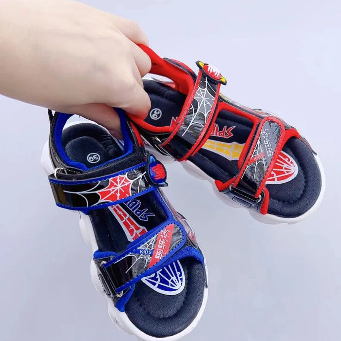 Ultra Light Sole Spiderman Led Running Sandals