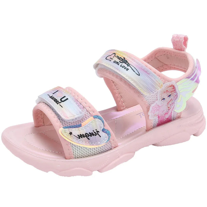 Frozen 2 Elsa And Anna Open Casual Peep Sandal