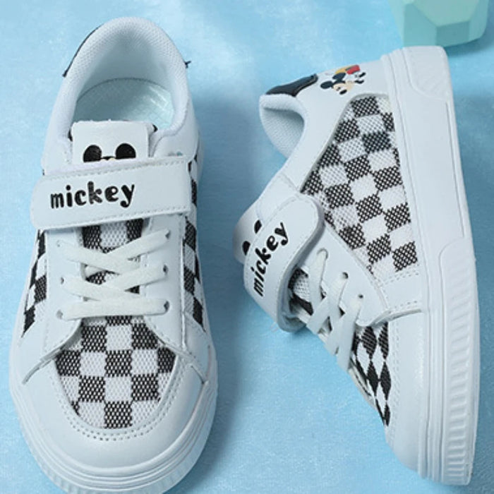 Classic Mickey Inspired Checkerboard Sneakers