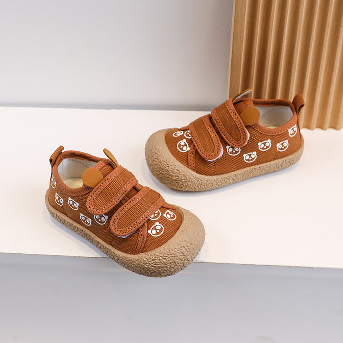 Cartoon Panda Print Children Casual Shoes