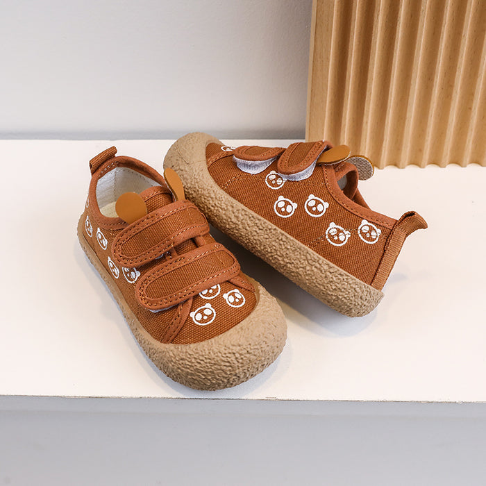 Cartoon Panda Print Children Casual Shoes