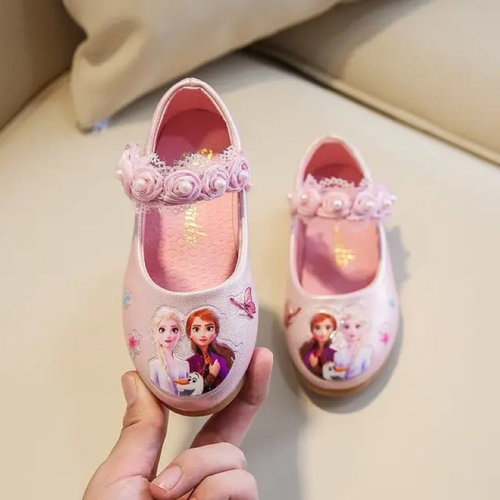 Princess Elsa Anna Pearly Latex Shoes