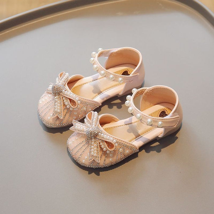 Pearl Sequin Soft Soled Kids Sandals