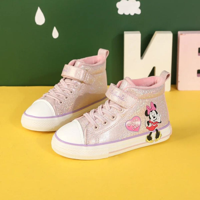 Minnie Mouse High Top Fashionable Sneakers
