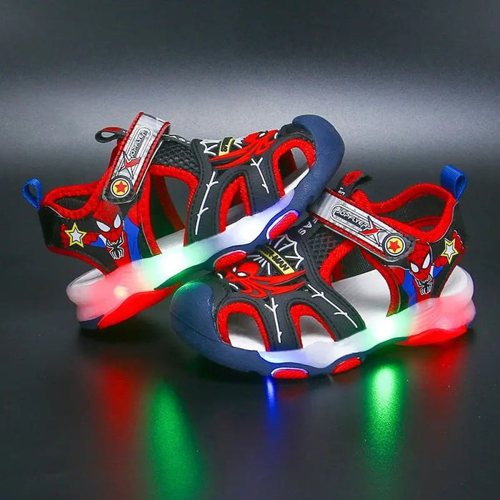 Spiderman Soft Sole LED Light Casual Sandal