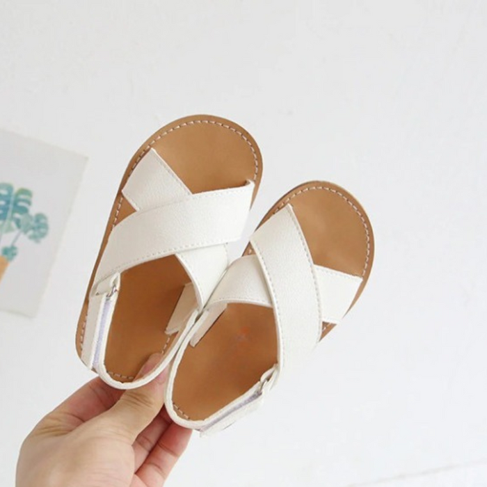 Cross-Tied Sandals For Kids