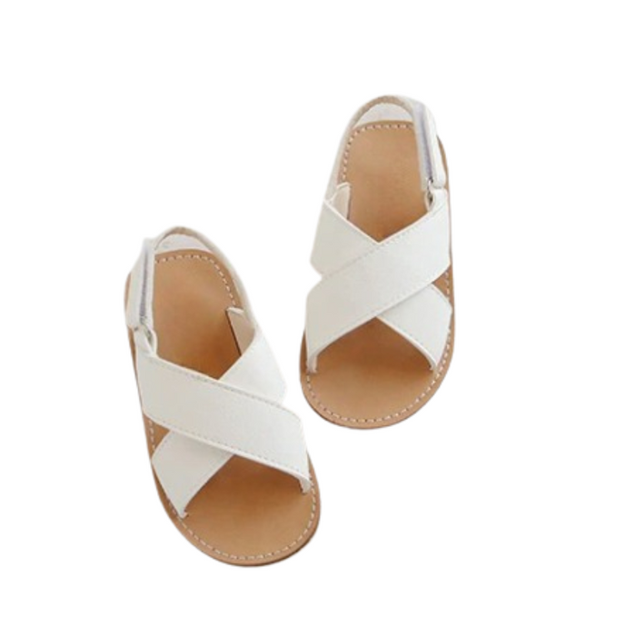 Cross-Tied Sandals For Kids