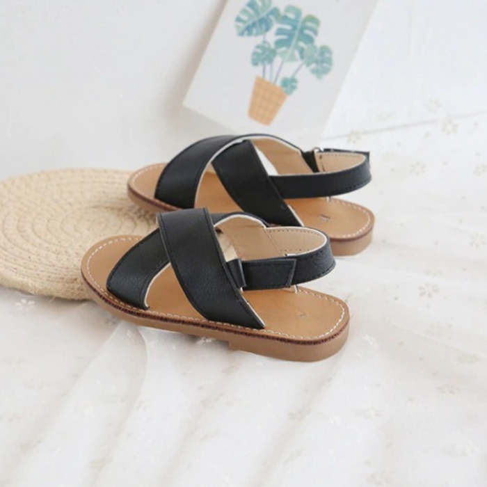 Cross-Tied Sandals For Kids