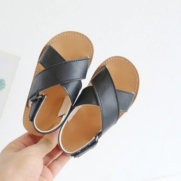 Cross-Tied Sandals For Kids