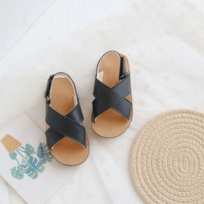 Cross-Tied Sandals For Kids