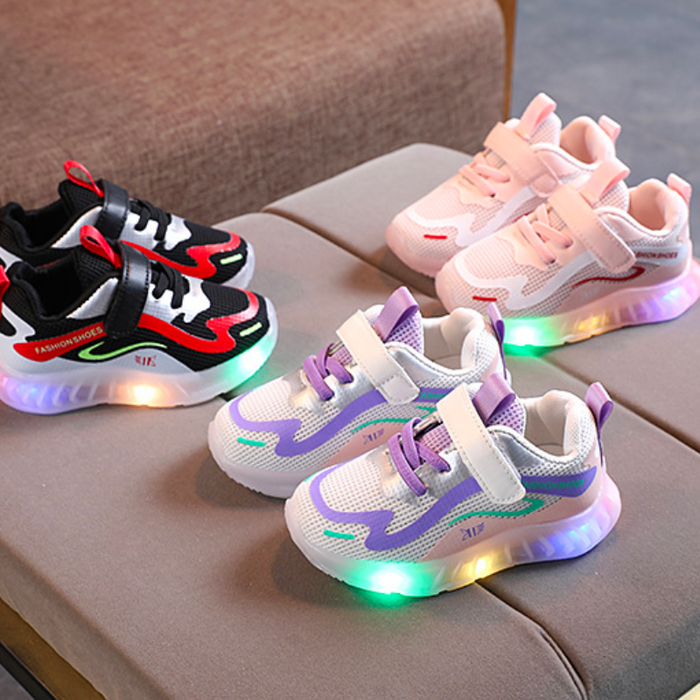 Kids LED Glow Soft Bottom Shoes