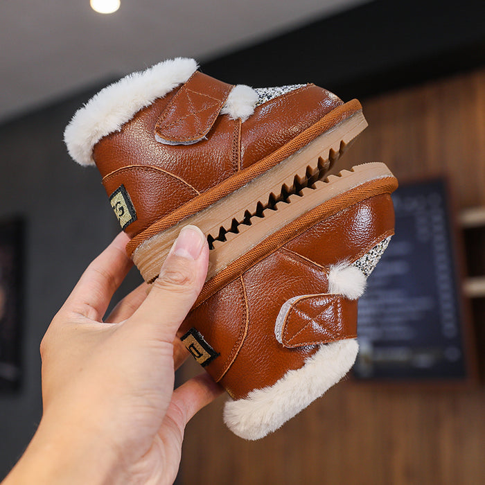 Kid's Leather Winter Shoes