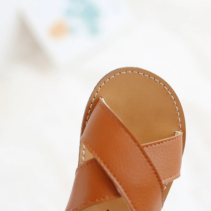 Cross-Tied Sandals For Kids