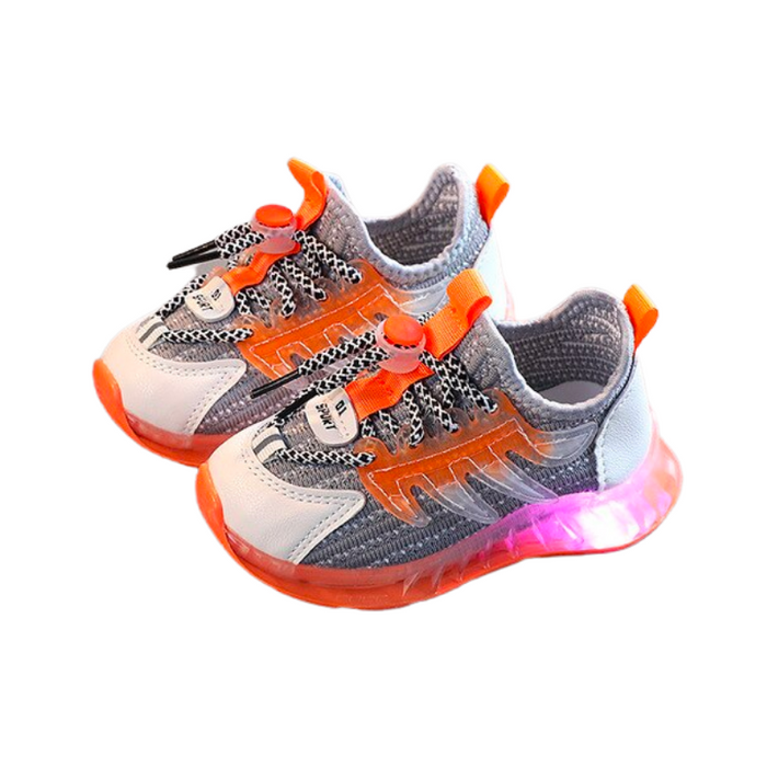 Fire Luminous Kids Shoes With LED Lights