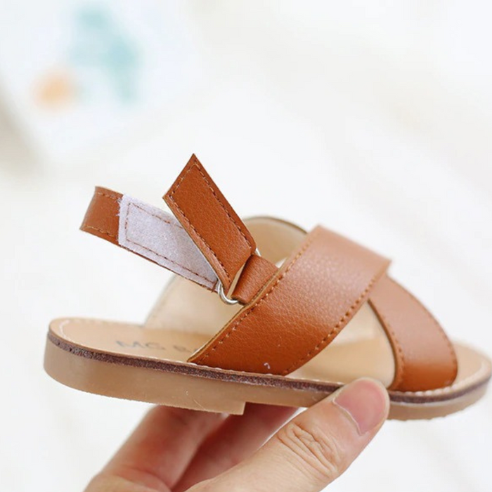 Cross-Tied Sandals For Kids