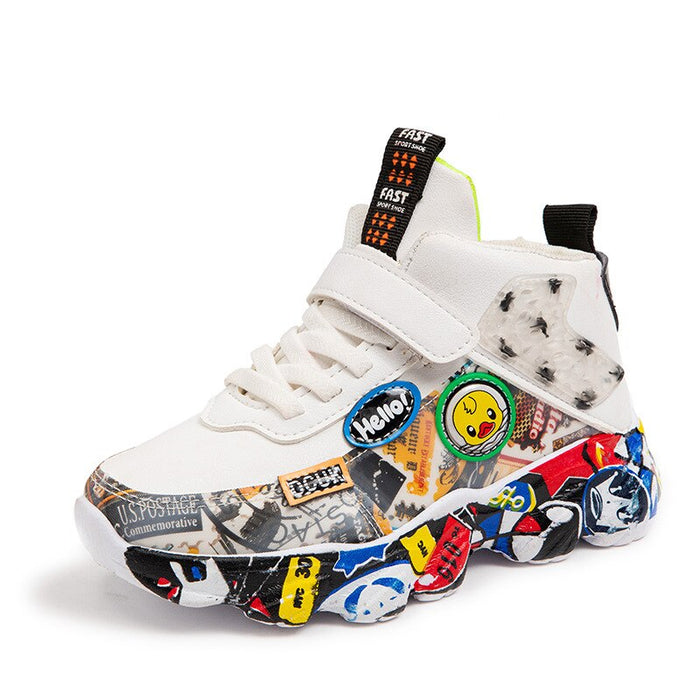 Children's Graffiti Style Sneakers