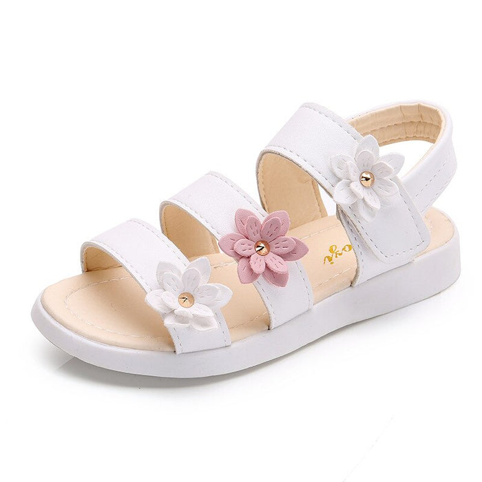 Flower Designed Girl's Sandals