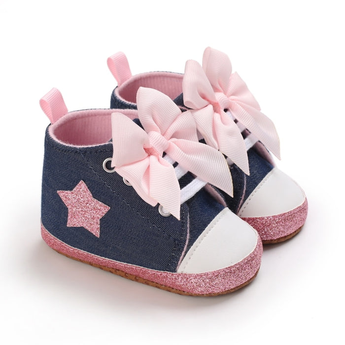 Baby Casual Canvas With Bow